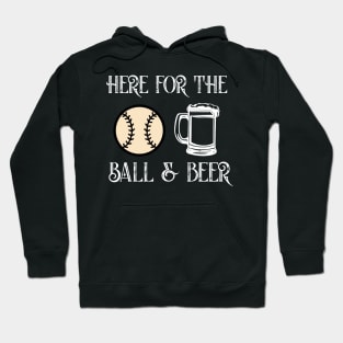 Balls & beer funny baseball alley sport drinking Hoodie